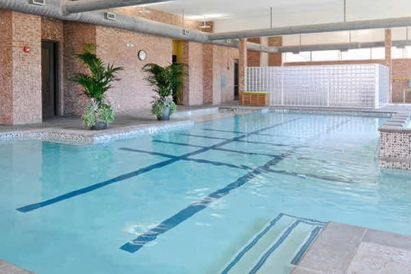 Indoor heated pool at The Abbey at Westminster Plaza